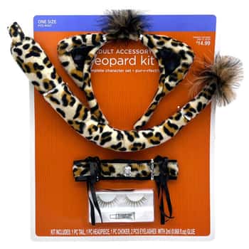 Deluxe Animal Costume Kit with Ears Eye &amp; Tail Accessories in Assorted Designs