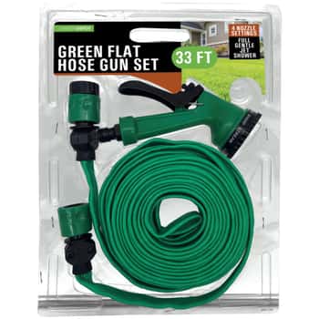 33&quot; Green Flat Hose Gun Set