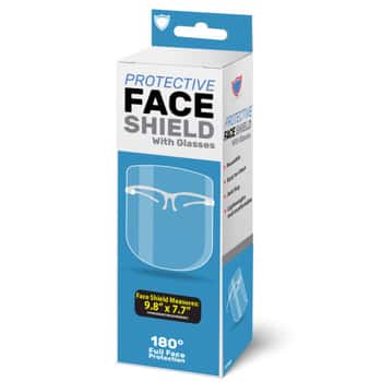 Protective Face Shield with Glasses