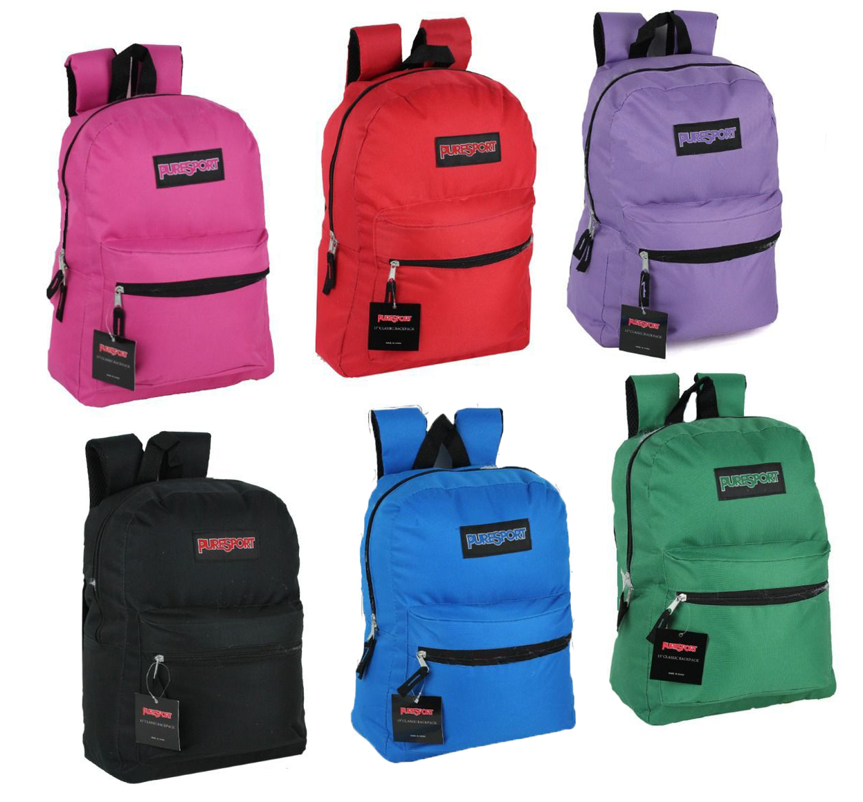 17" Classic PureSport Backpacks - Green