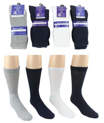Men's & Women's Knit Crew Diabetic Socks - Custom Assortment