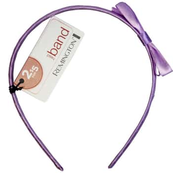 solid color head band with bow in assorted colors