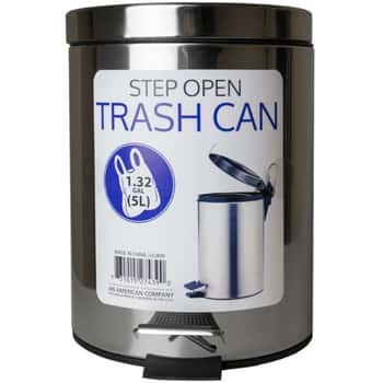 5 Liter Step Open Trash Can