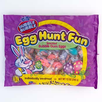 Easter Candy Egg Hunt 12 Oz Fun Bag Dubble Bubble Counter Display