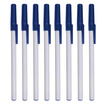 Blue Ballpoint Stick Pens - Bulk Pack