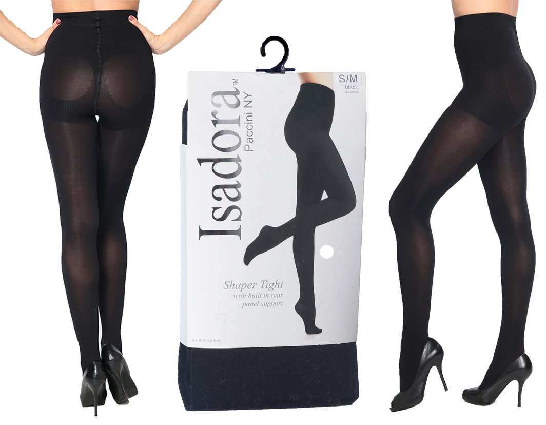 Women s 120 Denier Black Opaque Shaper Tights