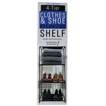 4-Tier Clothes and Shoes Organizing Shelf