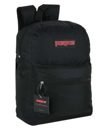 17" Classic PureSport Backpacks - Black