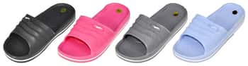 Children's Athletic Slide Sandals w/ Ribbed Soft Footbed
