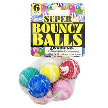 6 Piece Bouncy Balls
