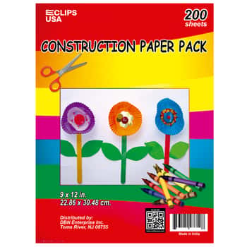 200-Sheet 9" X 12"Construction Paper Pad