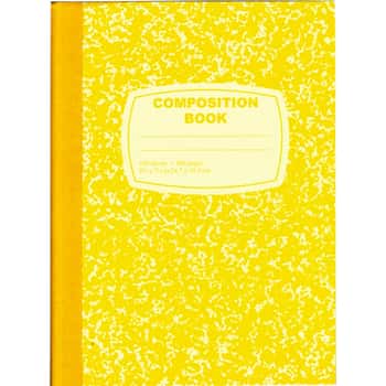 Yellow Marbled Composition Notebooks - 100-Sheet