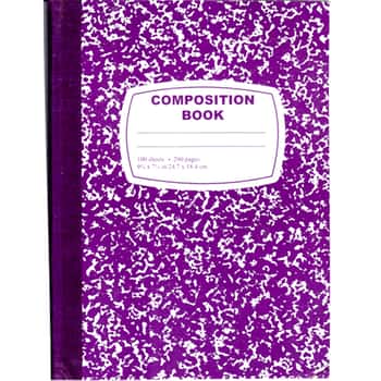 Purple Marbled Composition Notebooks - 100-Sheet