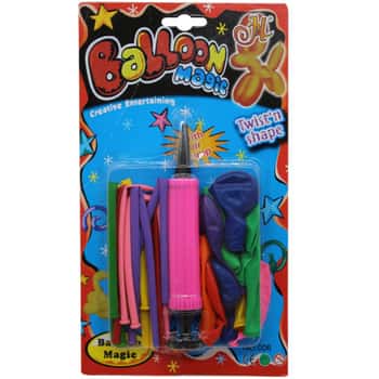 21 count twist and shape balloons with pump