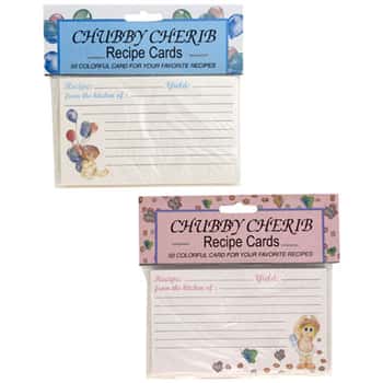 Recipe Cards Chubby Cherib50 Cards Ref #5441