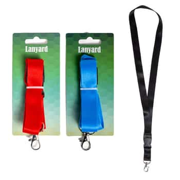 Lanyard W/buckle 20.7in L 3 Ast Solid Colors/tcd