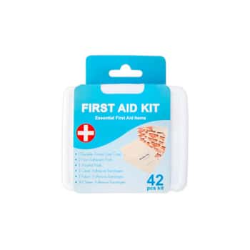First Aid Kit 42pc In Plastic Case
