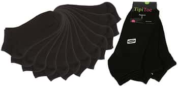 Women's Black Low Cut Socks - Size 9-11 - 3-Pair Packs