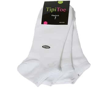 Women's White Low Cut Socks - Size 9-11 - 3-Pair Packs