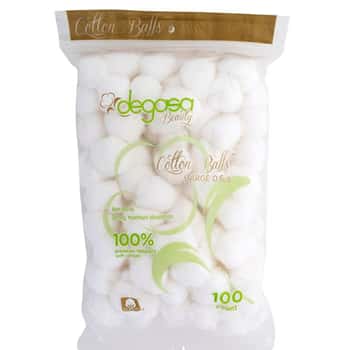 Cotton Balls 100ct 100% Cottonpeggable & Resealable Poly Bag