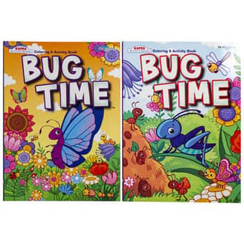 Coloring Book Bug Time 2 Asst In Floor Display Ppd $3.95