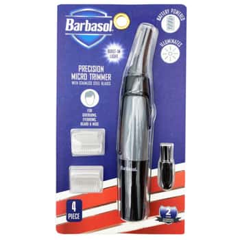 Barbasol Battery Powered Micro Precision Trimmer with Stainless Steel Blades