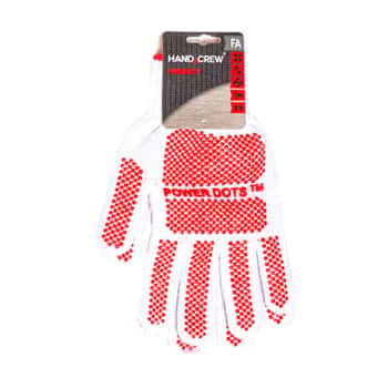 Gloves Power Dots One Size Fits All Handcrew Poly/cotton Carded Ref# Hg-3190fa