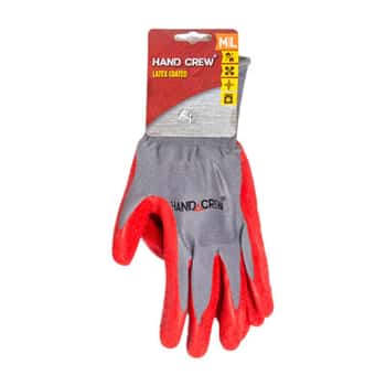 Gloves Latex Coated M/l Handcrew Carded *3.98* Ref# Hg-3154ml