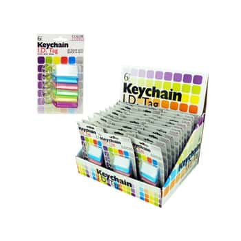 Color Coded Key Chain Id Tags Countertop Display