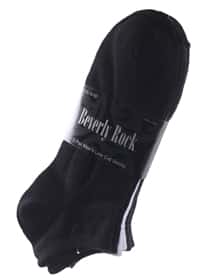 Men's Low Cut Socks - Black/White/Grey - Size 10-13 - 3-Pair Packs