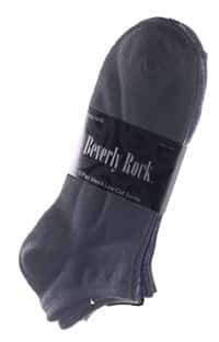 Men's Grey Low Cut Socks - Size 10-13 - 3-Pair Packs