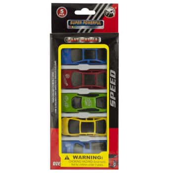 5 Pack Toy Race Cars Set