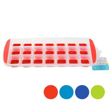 Ice Cube Tray Square W/easy Pop Out 21slots 4ast Summer Colors B&c Ht