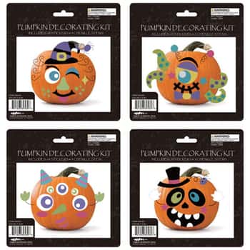Pumpkin Decorating Kit 4astfoam Stickers/chenille Stemspb Insert