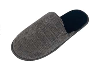 Men's Knit Mule Bedroom Slippers w/ Soft Footbed - Choose Your Size(s)