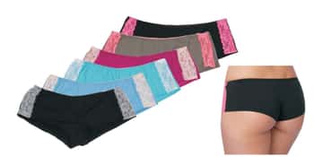 Women's Microfiber Brief Cut Panties - Solid Colors - Sizes 5-7
