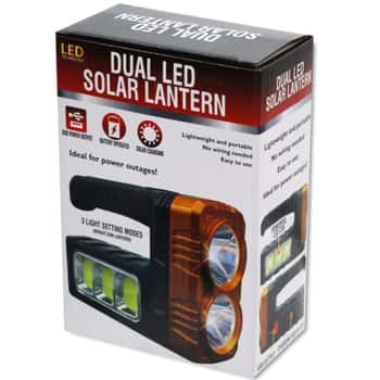 Dual LED Light Source Solar Lantern