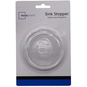Mainstays Clear Plastic Sink Stopper
