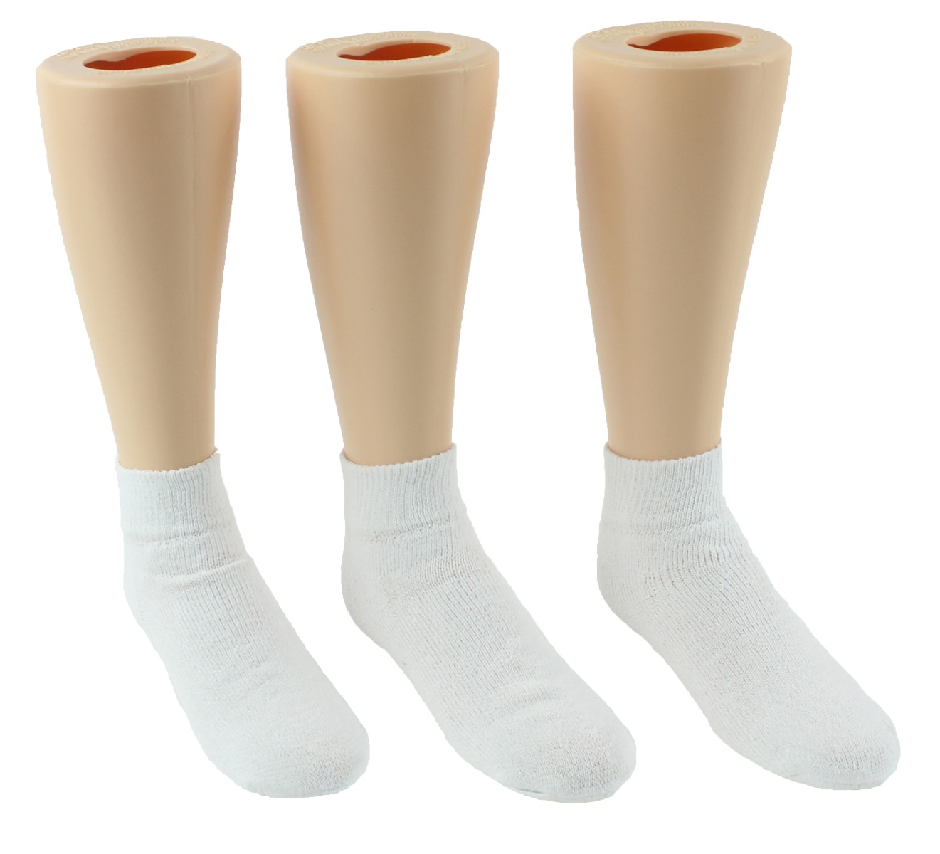 Boy's & Girl's White Athletic Ankle Socks