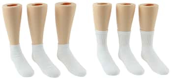 Toddler's Cotton Athletic Socks  - Ankle & Tube Combo
