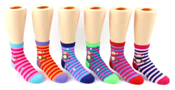 Boy's & Girl's Novelty Crew Socks - Monkey Prints- Size 6-8