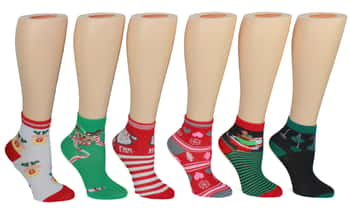 Boy's & Girl's Christmas Crew Socks - Size 4-6
