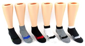 Boy's & Girl's Novelty Low Cut Socks - Athlete Print - Size 6-8