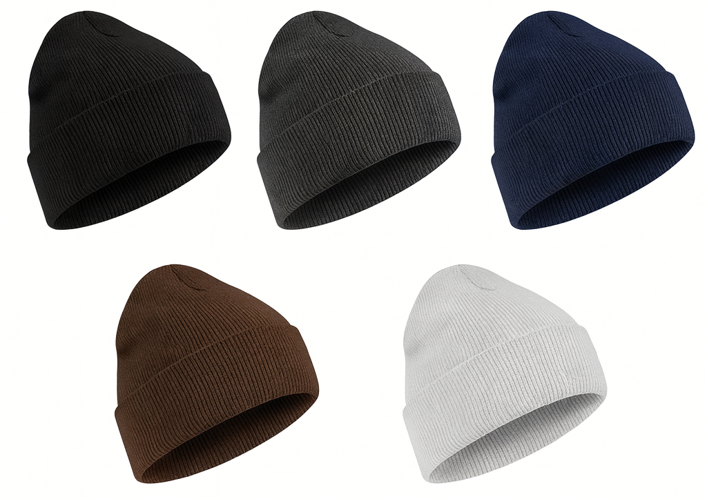 Adult Cuffed Knit Hats - Assorted Colors