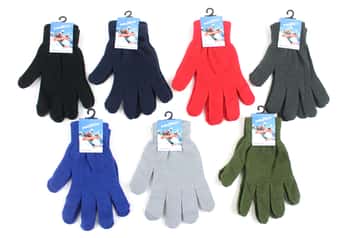 Adult Stretch Knit Winter Gloves - Extra Warm