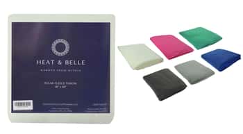 Heat & Belle Polar Fleece Blankets - 50" x 60" - Classic Weight - Choose Your Color(s)