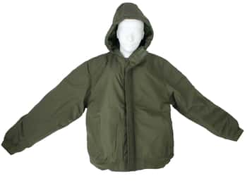 Men's Solid Hooded Insulated Winter Jackets - Olive