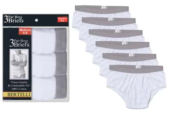 Boys White Briefs - 3-Packs - Choose Your Size(s)