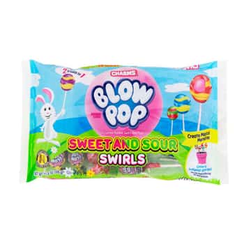 Easter Candy Sweet N Sour Blow Pops 11.5 Oz Laydown Bag