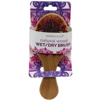 BellaBeauty Natural Wood Wet/Dry Brush